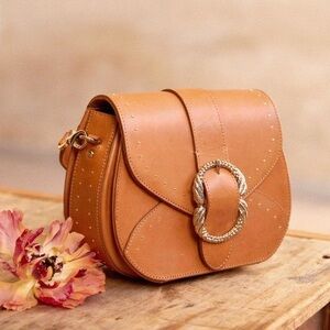 Sézane studded Oli bag in camel, brand new with tags/box. Sézane tote included